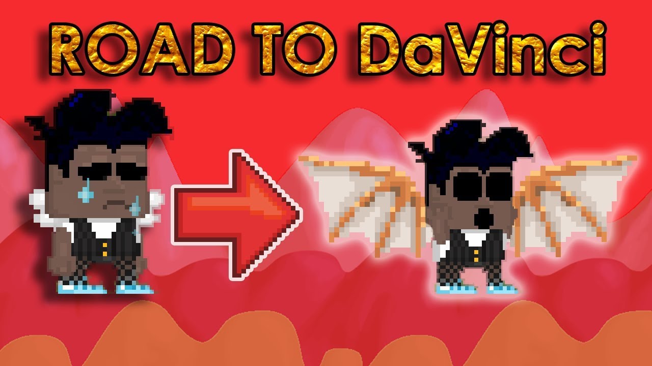 Growtopia | Buying Golden Angel Wings! Road To Davinci #11