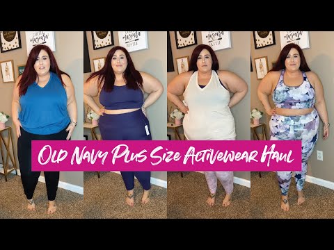 Old Navy Plus Size Activewear Haul | Curves, Curls and Clothes