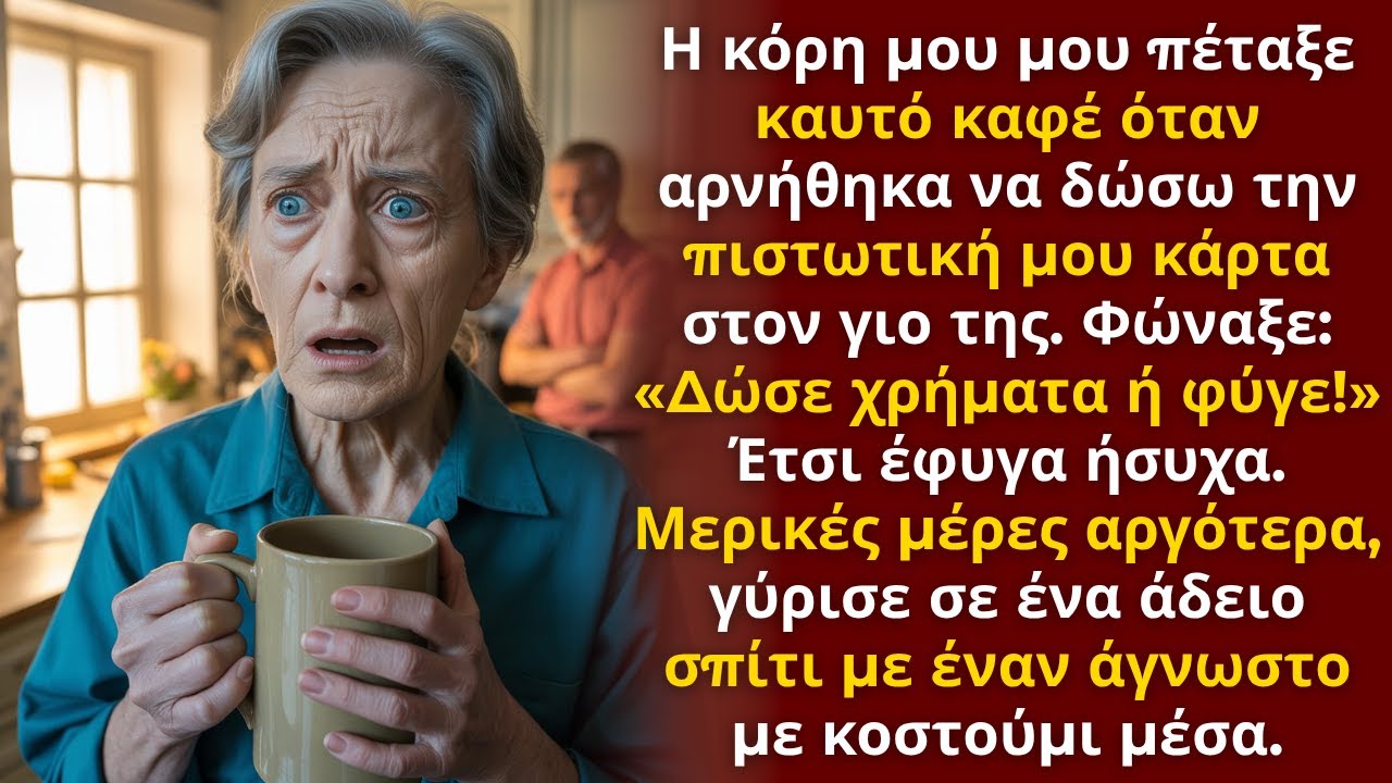 Η κόρη μου μού πέταξε καφέ όταν αρνήθηκα να της δώσω την πιστωτική μου κάρτα…