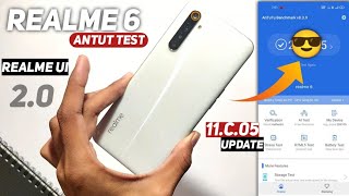 Realme 6 Antutu Benchmark Test After realme UI 2.0 C.05 update Realme 6 C.05 update performance test screenshot 1