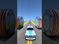 Car vs Hydraulic Crush in the game BeamNG.drive Colorful City