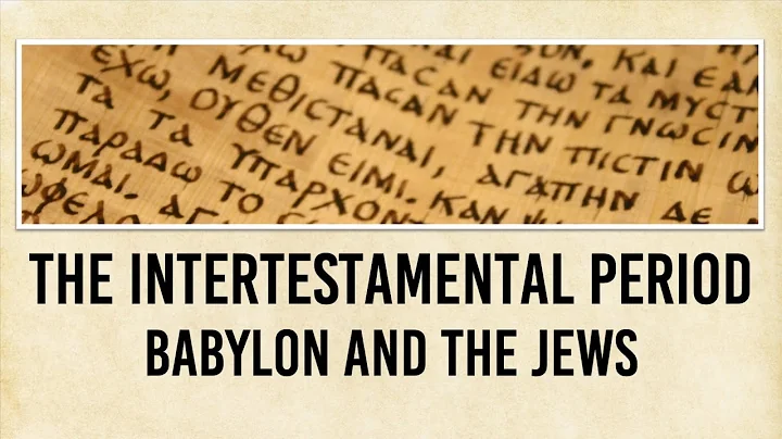 Steven Baxley - Intertestamental Period - Lesson 1