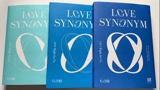 ♡Unboxing Wonho 원호 1st Mini Album Part.2 Love Synonym (#2) Right for Us (Ver. 1, 2 & 3)♡