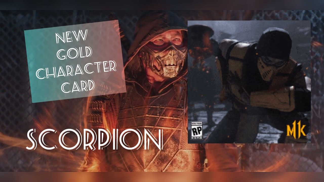 MORTAL KOMBAT| BATTLE MODE| INJUSTICE SCORPION| GOLD CHARACTER CARD