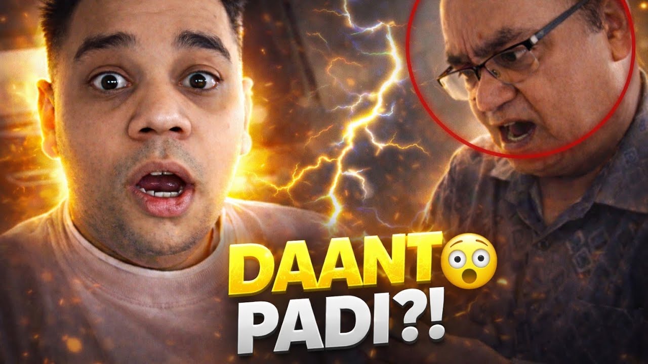 PAPA JEE KA GUSSA! 😡 Mujhe Pad Gayi Daant 😱#familyvlog #realfamily #dadson #vlog #viral #youtube 