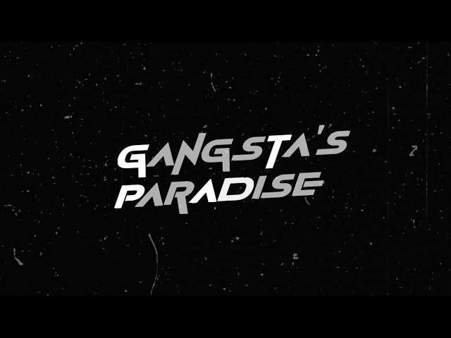 Gangsta's Paradise - black screen lyrics |