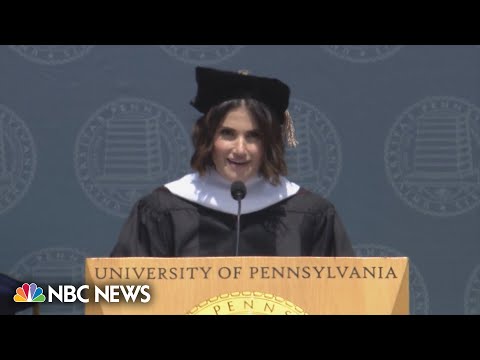 Idina Menzel delivers University of Pennsylvania’s commencement speech.