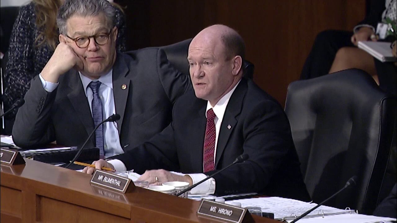 Senator Coons questions Judge Neil Gorsuch, March 21, 2017