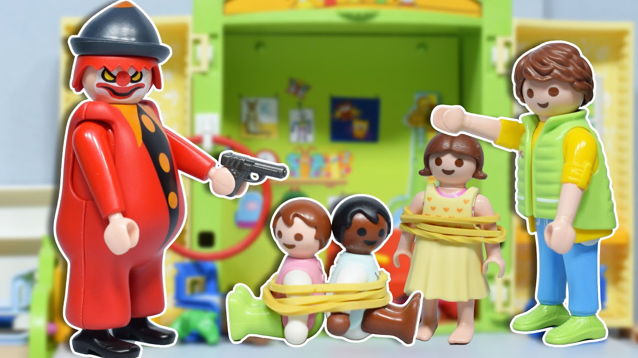 البلياتشو الجديد خطف سمسم من الحضانة - عائلة ساندي - قصص اطفال