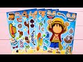 [ToyASMR] Decorate with Sticker Book Anime One Piece Luffy  #paperdiy #asmr #onepiece #luffy