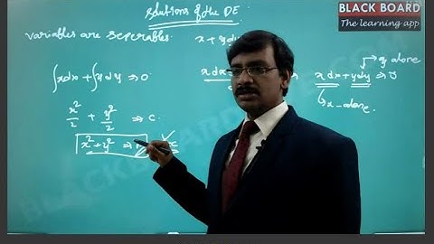 Differential Equations | IIT-JEE MAINS | NEET | ONLINE ACADEMY |By VENKANNA SIR