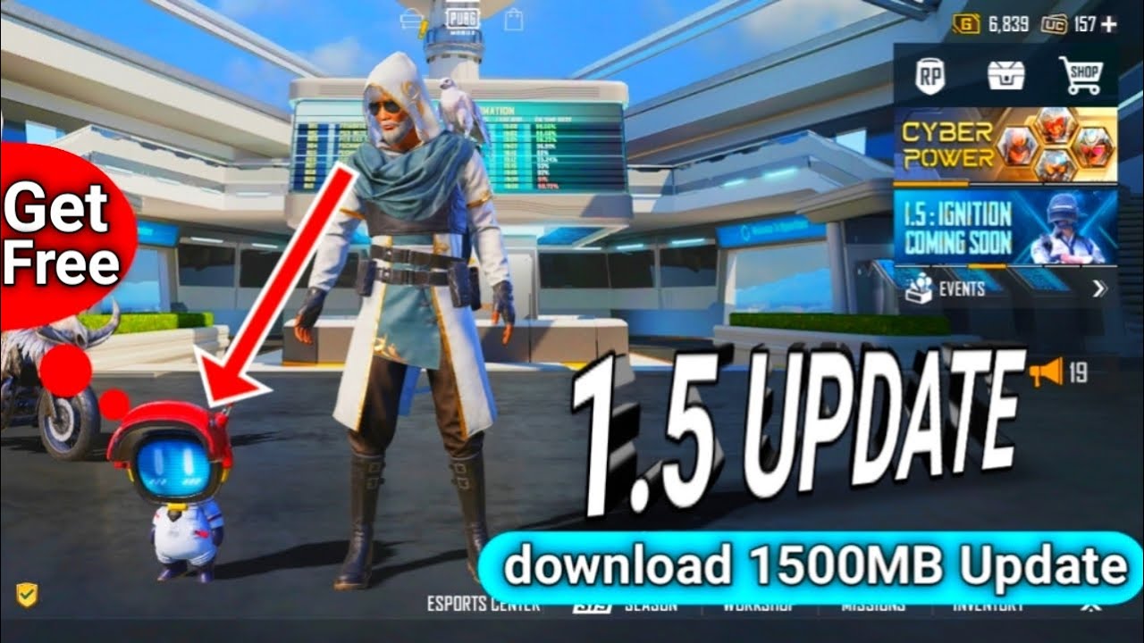 pubg mobile new update new features 1.5 Update Download 1500MB