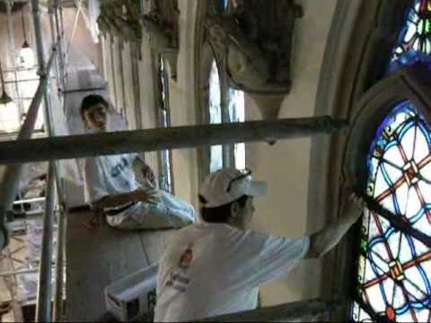 Commercial painting nj,painting churches Restoration,plastering St.Stephen's Magyar Church Passaic,N.J.interior painting painting & decorating www.brushmagic...