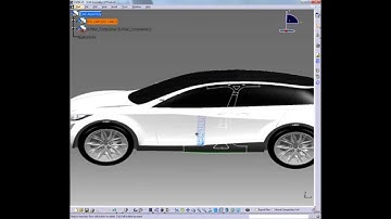 CATIA V5 | Composites | Automotive Body in White - Solid Slicing Design on Automotive B-Pillar