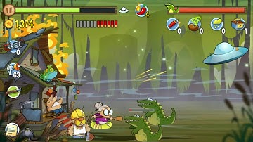 Swamp Attack 5 MIN!   Android,iOS Gameplay Walkthrough Part 1  Tutorial Levels4 5