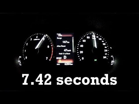 2017 Lexus IS200t acceleration with Racelogic data