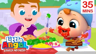 Jangan Berantakan Kalau Makan! | Kartun Anak | Little Angel Bahasa Indonesia