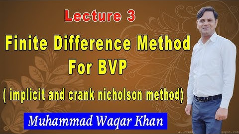 Implicit method for solving partial differentian equation(finite difference method for BVP)