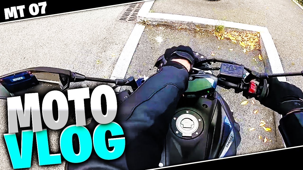 PREMIER MOTOVLOG TOTAL DÉBUTANT MT07 DE 2018 !!!