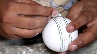 Labored process of making cricket balls screenshot 5