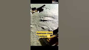 Chandrayaan-3 Rover moving on Moon #chandrayaan3 #chandrayaan