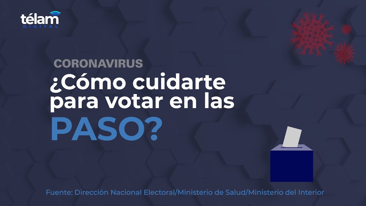 Coronavirus: Cómo cuidarte para votar en las PASO