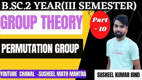!!B.Sc.2nd year(3rd semester)!! GROUP THEORY!! PERMUTATION And Even and odd permutation !!