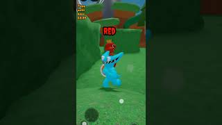 Hungry Rainbow Friends Cyan Monster vs Red Monster Jumpscare #roblox #rainbowfriends