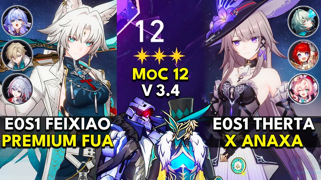 E0S1 Feixiao FUA & E0S1 The Herta x Anaxa | Memory of Chaos Floor 12 (3 Stars) | Honkai: Star Rail