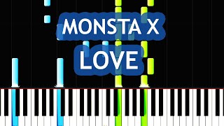 MONSTA X  -  LOVE Piano Tutorial