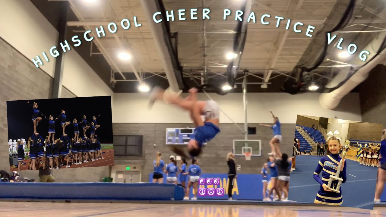 come with me to cheer practice vlog: highschool edition
