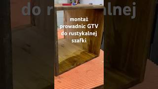 Montaż prowadnic GTV do rustykalnej szafki #stolarstwo #woodworking #wood #diy #majsterkowanie