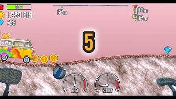 Hill climb racing Mars Road with Hipple Van Walkthrough part - 5 (Android Gameplay)