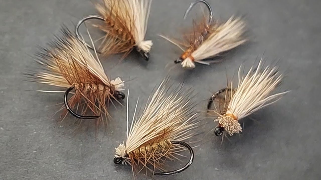 Fly tying Elk Hair Caddis variant YouTube