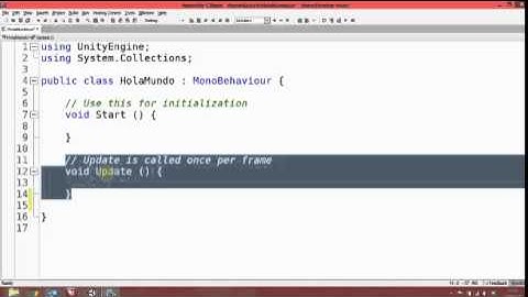 Curso Programación Unity 3D. Tema 1 Hola Mundo