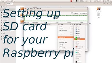 Raspberry pi: Setting up SD card for the Pi