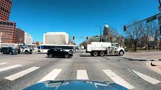 4K Colorado - Drive from Downtown Denver to Aurora. Jazz, Calm Relax and Peaceful Music