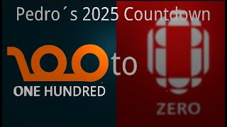 Pedro´s 2025 Countdown (Season 1):100 to 0