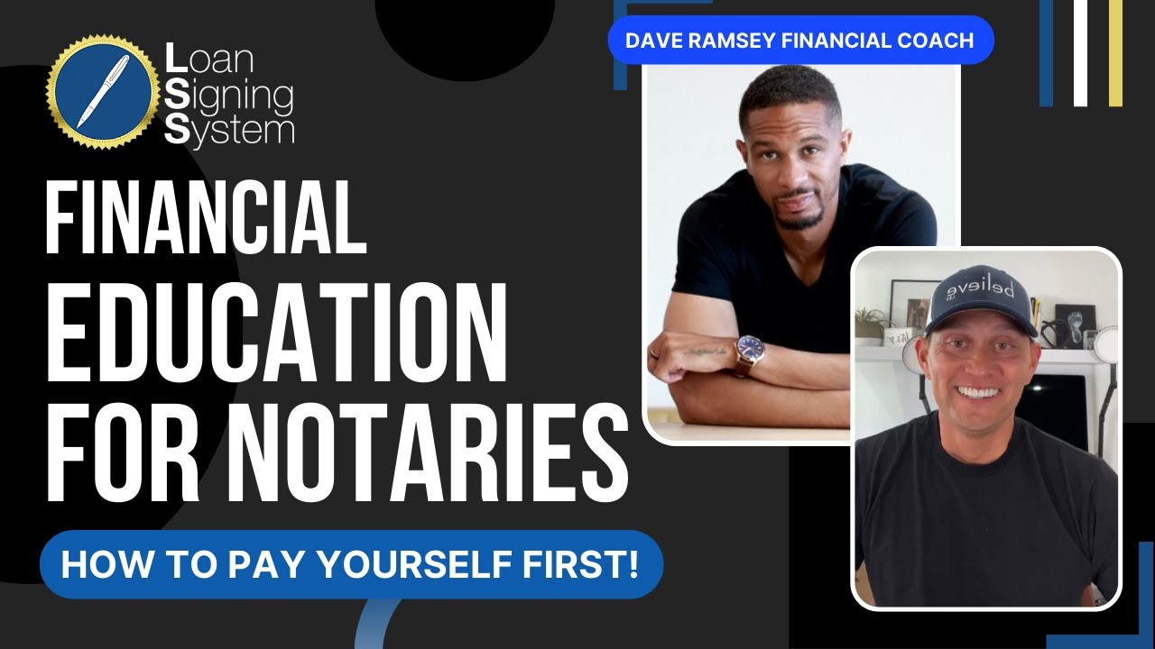Financial Education Training For Notary Publics How to Pay Yourself