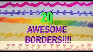 New and improved filming and editing skills were used to make this companion vid, 20 Borders 2.0. Check it out: https://www.