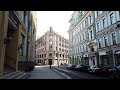 ⁴ᴷ⁵⁰ Walking Moscow: Moscow Center - Myasnitskaya St, Zlatoustinskiy Ln, Chistye Prudy - Quarantine