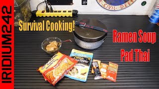 Survival Cooking:  Ramen Soup Pad Thai!