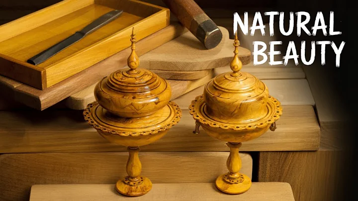 Turning a Beautiful Lidded Wooden Pedestal Bowl | Pure Woodturning Art Masterpiece