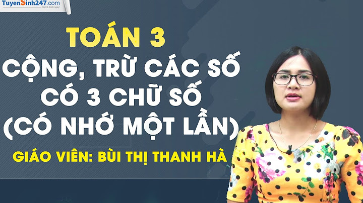 Bài tập phép trừ có nhớ lớp 3