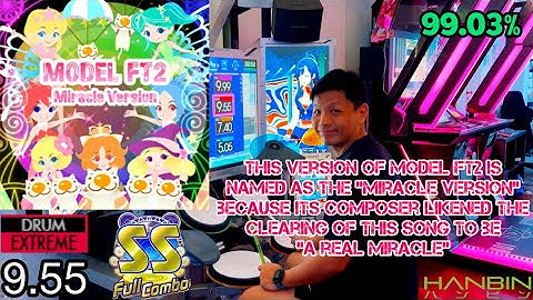 GITADORA【ギタドラ】 MODEL FT2 Miracle Version (DrumMania Extreme) SS FULL COMBO!!