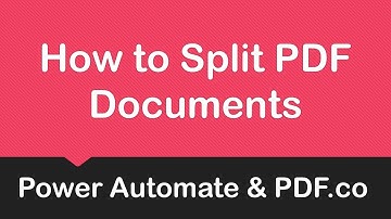 How to Split PDF Document with PDF.co Connector for Power Automate Cloud