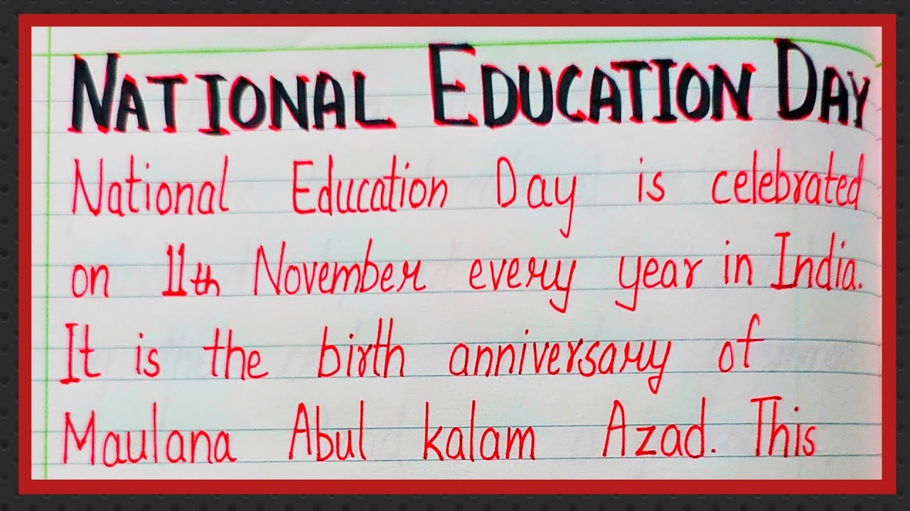 essay about world education day