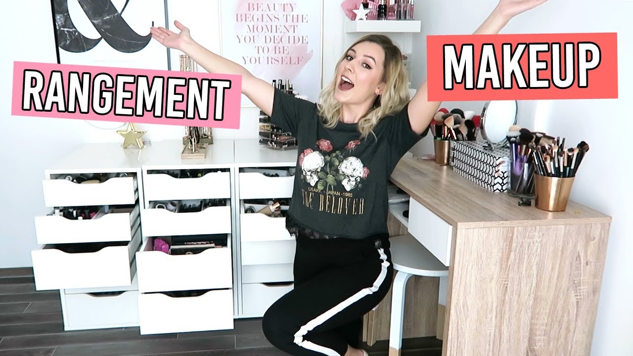 MON NOUVEAU RANGEMENT MAQUILLAGE 💄Astuces organisation, collection 