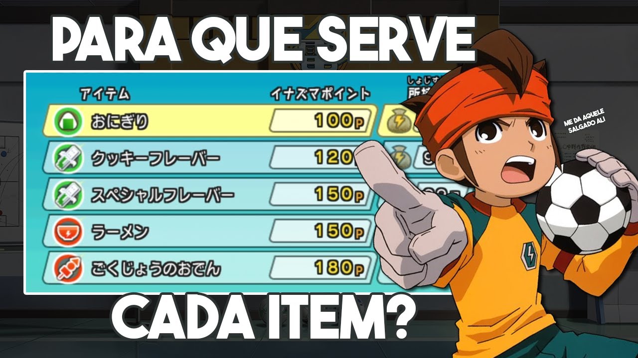 COMO USAR CADA ITEM INAZUMA ELEVEN STRIKERS 