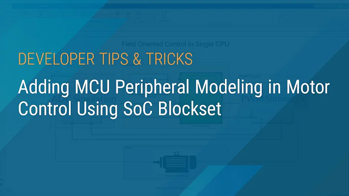 Adding MCU Peripheral Modeling in Motor Control Using SoC Blockset